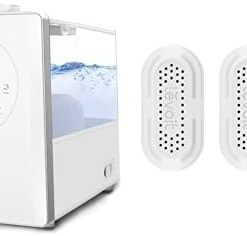 LEVOIT LV600S Smart Warm and Cool Mist Humidifier and 3-pack Water Softener, Demineralization Cartridge