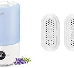LEVOIT Dual 200S Smart Humidifiers for Bedroom, Top Fill, Customize Humidity for Home+ 3-Pack Water, Demineralization Cartridge, Compatible Top Fill Humidifiers Calcium and Magnesium Ion Softening
