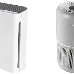 LEVOIT Air Purifier for Home with H13 HEPA Filter Cleaner for Bedroom, Vital 100, 1-Pack, White & Air Purifiers for Allergies and Pets, H13 HEPA Filter for Bedroom, 24db Filtration, Core P350, Gray