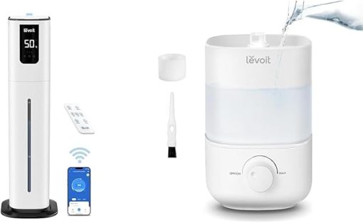 LEVOIT OasisMist 1000S (10L) Smart Humidifier for Home Large Room Bedroom & Top Fill Humidifiers for Bedroom, 2.5L Tank for Large Room, Easy to Fill & Clean