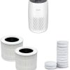 Bundle of LEVOIT Air Purifiers Vital 100S-P, White + LEVOIT Vital 100S-P Toxin Absorber Air Purifier Replacement 4