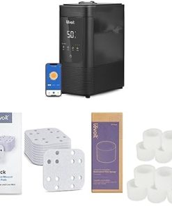 LEVOIT 6L Smart Warm and Cool Mist Humidifiers + 10-Pack Mineral Absorption Pads + 10-Pack Top Fill Humidifier Replacement Filters