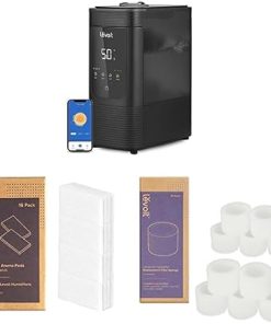 LEVOIT 6L Smart Warm and Cool Mist Humidifiers + 16-Pack Aroma Pads + 10-Pack Top Fill Humidifier Replacement Filters
