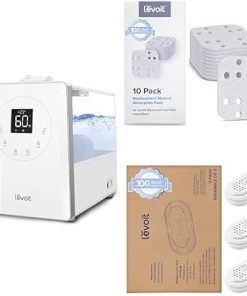 LEVOIT LV600S Smart Warm and Cool Mist Humidifier & Replacement Filters & Water Softener Demineralization Cartridge