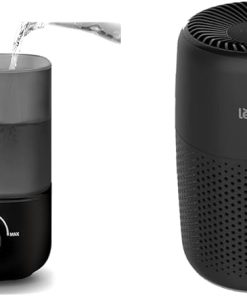 LEVOIT Classic 160 Top-Fill Ultrasonic Cool Mist Humidifier, Super Easy to Fill and Clean & Air Purifiers For Bedroom Home, 3-in-1 Filter Cleaner With Fragrance Sponge For Better Sleep
