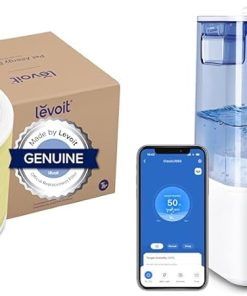 LEVOIT Core 300 Air Purifier Pet Allergy Replacement Filter, 3-in-1 Filter, Efficiency & Classic300S Ultrasonic Smart Top Fill Humidifier, Extra Large 6L Tank for Whole Family, APP