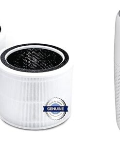 LEVOIT Air Purifier Replacement Filter, 3-in-1 True HEPA, 2 Pack, White & Air Purifiers for Bedroom Home, HEPA Filter Cleaner with Fragrance Sponge, White