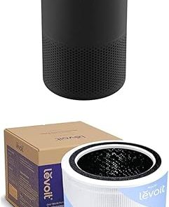 LEVOIT Air Purifier Core200 Black with Replacement Filter 1 Pack, White