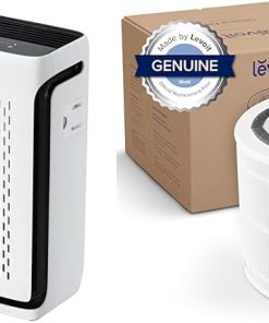 LEVOIT Air Purifiers for Home Large Room Bedroom Up to 1110 Ft2 with Air Quality and Light Sensors Bundle with Replacement Filter, 3-In-1 Filter, Efficiency Activated Carbon, 1 Pack