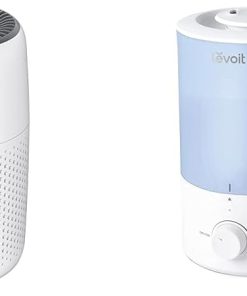 LEVOIT Air Purifiers for Bedroom Home, 3-in-1 Filter Cleaner with Fragrance Sponge & Dual 150 Humidifiers for Bedroom Large Room