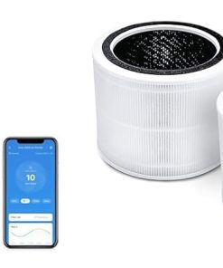 Levoit Air Purifiers for Home Large Room Up to 1980 Ft2 Core 400S/400S-P and Replacement Filters (2 Pack) for Core 200S, White