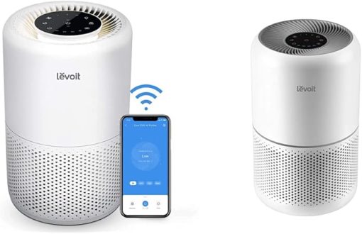 LEVOIT Air Purifiers for Home, Smart WiFi Alexa Control & Air Purifier for Home Allergies Pets Hair in Bedroom, H13 True HEPA Filter, 24db Filtration System Cleaner Odor Eliminators, White