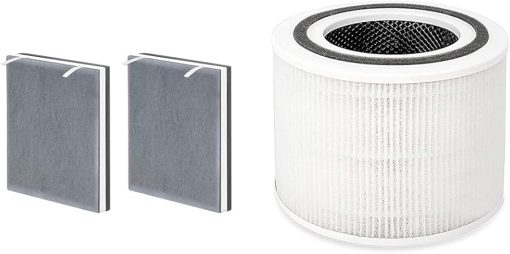 LEVOIT Vital100 Air Purifier Replacement Carbon Filter 2 Pack, Core P350 Replacement Filter Pet Allergies Eliminator 1 Pack
