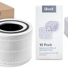 LEVOIT Core 300 Air Purifier Pet Allergy Replacement Filter, 3-in-1 Filter, Efficiency & Classic300S Ultrasonic Smart Top Fill Humidifier, Extra Large 6L Tank for Whole Family, APP 3