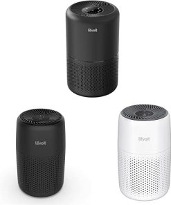 LEVOIT Air Purifier, Black & Air Purifiers For Bedroom Home, Black & Air Purifiers for Bedroom Home, White