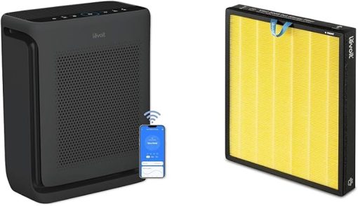 LEVOIT Air Purifiers for Home Large Room Up to 1900 Ft² in 1 Hr with Washable Filters & Vital 200S Pet Allergy Air Purifier Replacement, 3-in-1 True HEPA