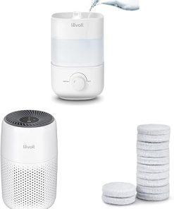 LEVOIT Top Fill Humidifiers & Air Purifiers & Air Purifier Core Mini/LV-H128 Aroma Pads 12pack Essential Oil Replacement