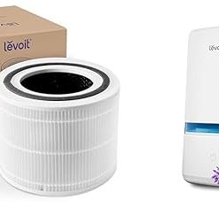 LEVOIT Core 300 Air Purifier Replacement Filter, 3-In-1 Filter, Efficiency Activated Carbon & 4L Humidifiers for Bedroom Large Room & Essential Oil Diffuser, Quiet Cool Mist for Home