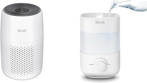LEVOIT Top Fill Humidifiers for Bedroom, 2.5L Tank for Large Room, Easy to Fill & Clean & Air Purifiers for Bedroom Home, 3-in-1 Filter Cleaner with Fragrance Sponge for Better Sleep