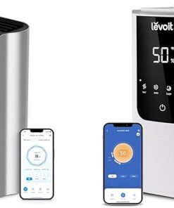 LEVOIT Air Purifiers for Home Large Room with Washable Filter, 3-Channel Air Quality Monitor & Humidifiers for Bedroom Home, Smart Warm and Cool Mist Air Humidifier for Large Room