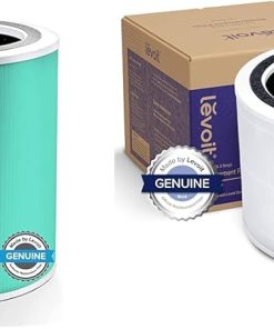 LEVOIT Core 400S Air Purifier Toxin Absorber 3-in-1 Replacement Filter, Activated Carbon, Core400S-RF-TX (LRF-C401-GUS), 1 Pack, Green & Core 200S Air Purifier Replacement Filter, 3-in-1 Filter