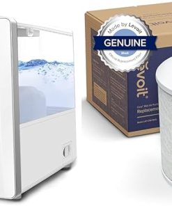 LEVOIT LV600S Smart Warm and Cool Mist Humidifiers for Home Bedroom Large Room & Core Mini Air Purifier Replacement Filter, 3-in-1, High-Efficiency Activated Carbon, Core Mini-RF, 1 Pack, White