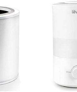 LEVOIT Core 400S-P Air Purifier Original Replacement Filter, Supports HEPA Sleep Mode & Humidifiers for Bedroom, Quiet (3L Water Tank) Cool Mist Top Fill Essential Oil Diffuser