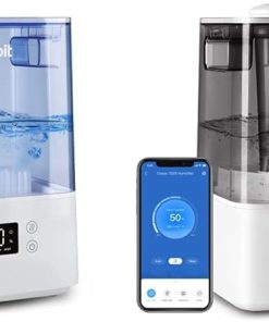 LEVOIT Humidifiers, Blue & Humidifiers for Bedroom Large Room Home, Smart Wifi Alexa Control, 6L Top Fill Cool Mist for Baby and Plants, Ultrasonic, Essential Oil Diffuser, Gray