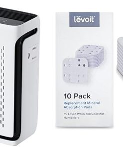 LEVOIT Air Purifiers for Home Large Room Bedroom Up to 1110 Ft² & Humidifier Replacement Filters 10-Pack, Mineral Absorption Pad