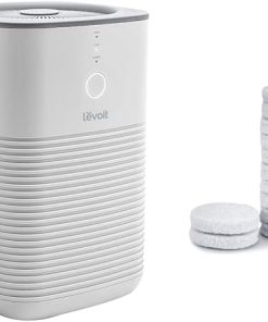 LEVOIT Air Purifier for Home Bedroom, 1 Pack, White & Air Purifier LV-H128 Aroma Pads 12pack Essential Oil Replacement