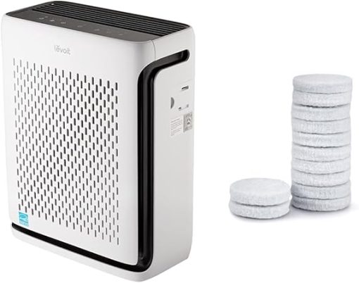 LEVOIT Air Purifiers for Home Large Room Bedroom Up to 1110 Ft² with Air Quality & Air Purifier Core Mini/LV-H128 Aroma Pads 12pack Essential Oil Replacement