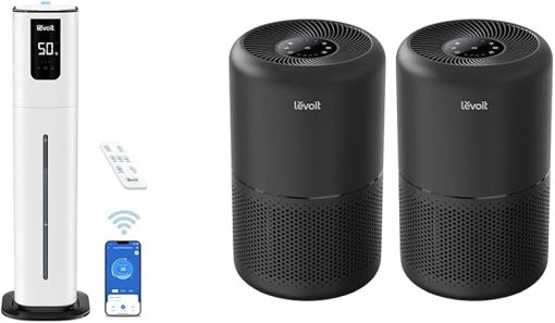 LEVOIT OasisMist 1000S (10L) Smart Humidifier for Home Large Room Bedroom & Air Purifier for Home Allergies Pets Hair in Bedroom, Covers Up to 1095 Sq.Foot Powered