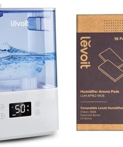 LEVOIT Classic300S Ultrasonic Smart 6L Top Fill Humidifier Bundle with 16 Pack Aroma Pads