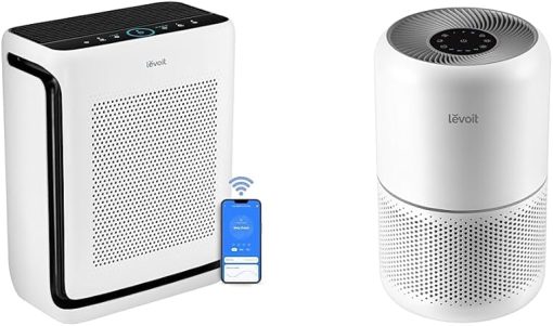 LEVOIT Air Purifiers for Home Large Room Up to 1900 Ft² in 1 Hr with Washable Filters & Air Purifier for Home Allergies Pets Hair in Bedroom, H13 True HEPA Filter, White