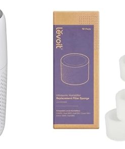 LEVOIT Air Purifiers for Bedroom Home, 3-in-1 Filter Cleaner & 10-Pack Top Fill Humidifier Replacement Filters