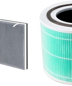 LEVOIT Vital100 Air Purifier Replacement, HEPA High-Efficiency Activated Carbon Filter & Core 300 Air Purifier Toxin Absorber Replacement Filter, 3-in-1 Filter