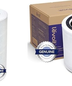 LEVOIT Core 600S & 200S Air Purifier Replacement Filters, 4-in-1 & 3-in-1, Activated Carbon, White, Minimalist Style