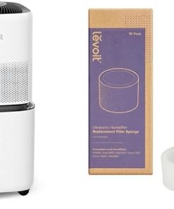 LEVOIT 6000S Smart Whole House Humidifiers, 6 Gal, 72-Hour, for 3000ft2, 10 Replacement Filters, Evaporative Tech, Quiet Sleep Mode