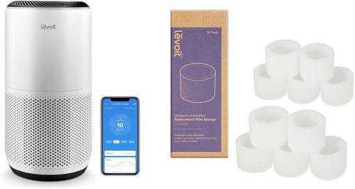 Levoit Air Purifier and Humidifier Replacement Filters Bundle - Purifies 1980 Sq Ft Room, Captures Pet Allergies, Dust - 10 Count