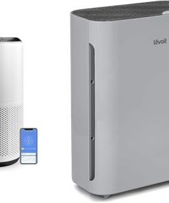 LEVOIT Air Purifiers for Home Large Room Up to 1980 Ft² in 1 Hr With Air Quality Monitor & Air Purifiers for Home Large Room, HEPA Filter Cleaner with Washable Filter