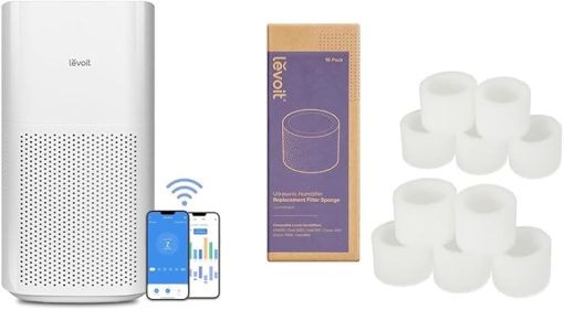 LEVOIT Air Purifier for 3175 Sq Ft Room with Replacement Humidifier Filters, 10 Count