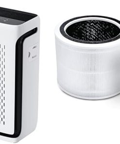 LEVOIT Air Purifiers for Home Large Room Bedroom Up to 1110 Ft² & Core 200S Air Purifier Replacement Filter, 3-in-1 Filter, High-Efficiency Activated Carbon, Core 200S-RF, 2 Pack, White