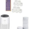 LEVOIT Top Fill Humidifier Replacement Filters & Air Purifiers for Bedroom Home, 3-in-1 Filter Cleaner & Air Purifier Core Mini/LV-H128 Aroma Pads 12pack Essential Oil Replacement
