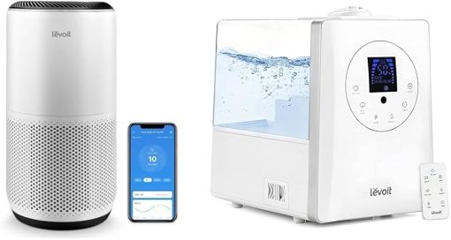 Levoit Air Purifier and Humidifier Bundle for Large Rooms up to 1980 sq ft and 753 sq ft
