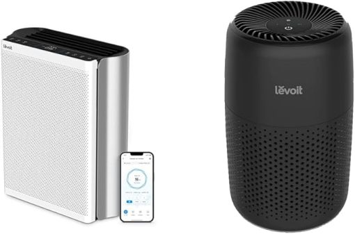 LEVOIT Air Purifiers for Home Large Room with Washable Filter, 3-Channel Air Quality Monitor & Air Purifiers For Bedroom Home, 3-in-1 Filter Cleaner With Fragrance Sponge For Better Sleep