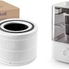 LEVOIT Core 300 Air Purifier Replacement Filter, 3-In-1 Filter, Efficiency Activated Carbon & Classic300 Ultrasonic Top Fill Humidifier, Extra Large 6L Tank Last 60-Hour - Super Quiet