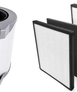 LEVOIT Air Purifier Replacement, H13, LV-H134-RF, 1 Pack, 3-in-1, White & Air Purifier LV-PUR131 Replacement Filter True HEPA & Activated Carbon Filters Set, LV-PUR131-RF, (2 Pack)
