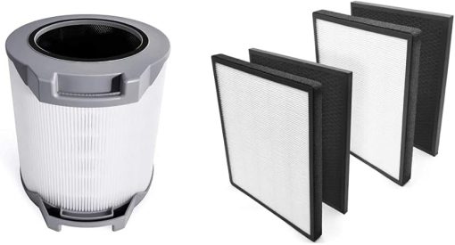 LEVOIT Air Purifier Replacement, H13, LV-H134-RF, 1 Pack, 3-in-1, White & Air Purifier LV-PUR131 Replacement Filter True HEPA & Activated Carbon Filters Set, LV-PUR131-RF, (2 Pack)