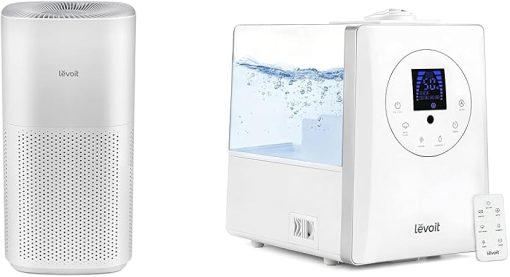 LEVOIT Air Purifiers for Home Large Room, Covers Up to 3175 Sq. Ft & Humidifiers for Bedroom Lagre Room (White)