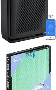 LEVOIT Air Purifier Vital100s Black with Toxin Absorber Replacement Filter 1 Pack, Green 2